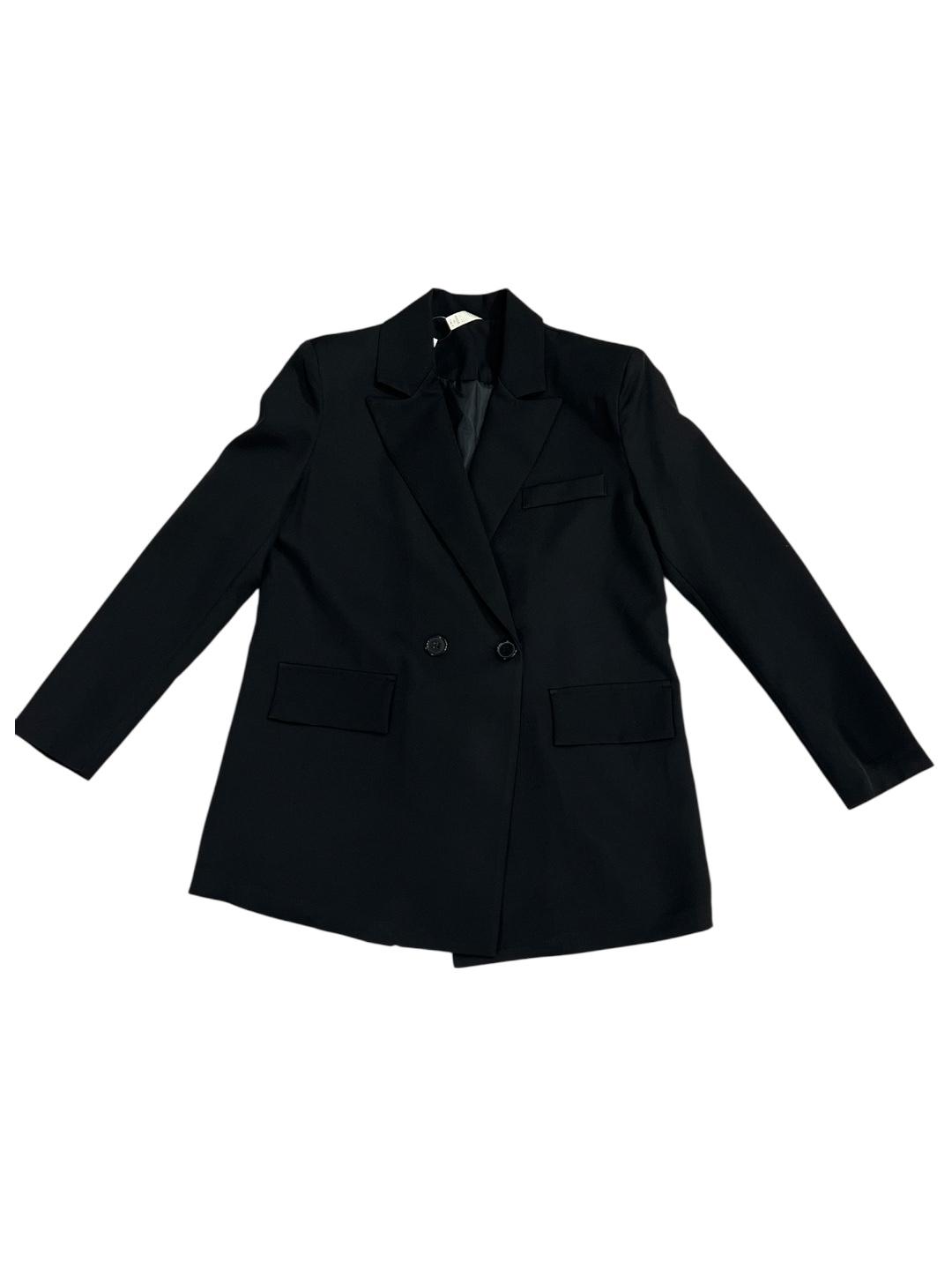 Blazer nero doppiopetto - V_241280