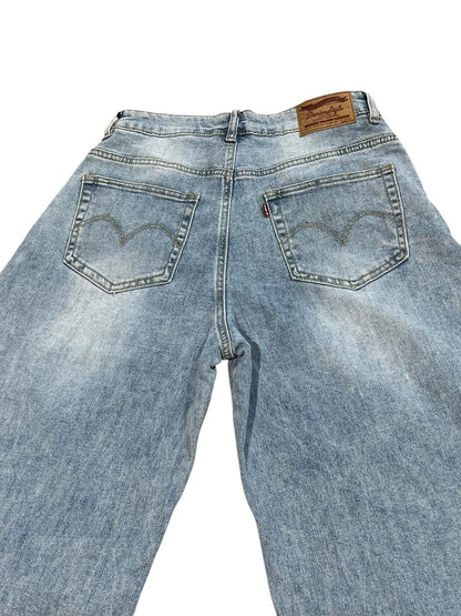 Jeans baloon lavaggio chiaro V_6397