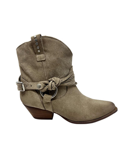 Texano basso taupe cavigliera - V_048T
