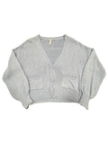 Cardigan scollo a V con bottoni - V_1972