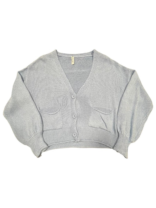 Cardigan scollo a V con bottoni - V_1972