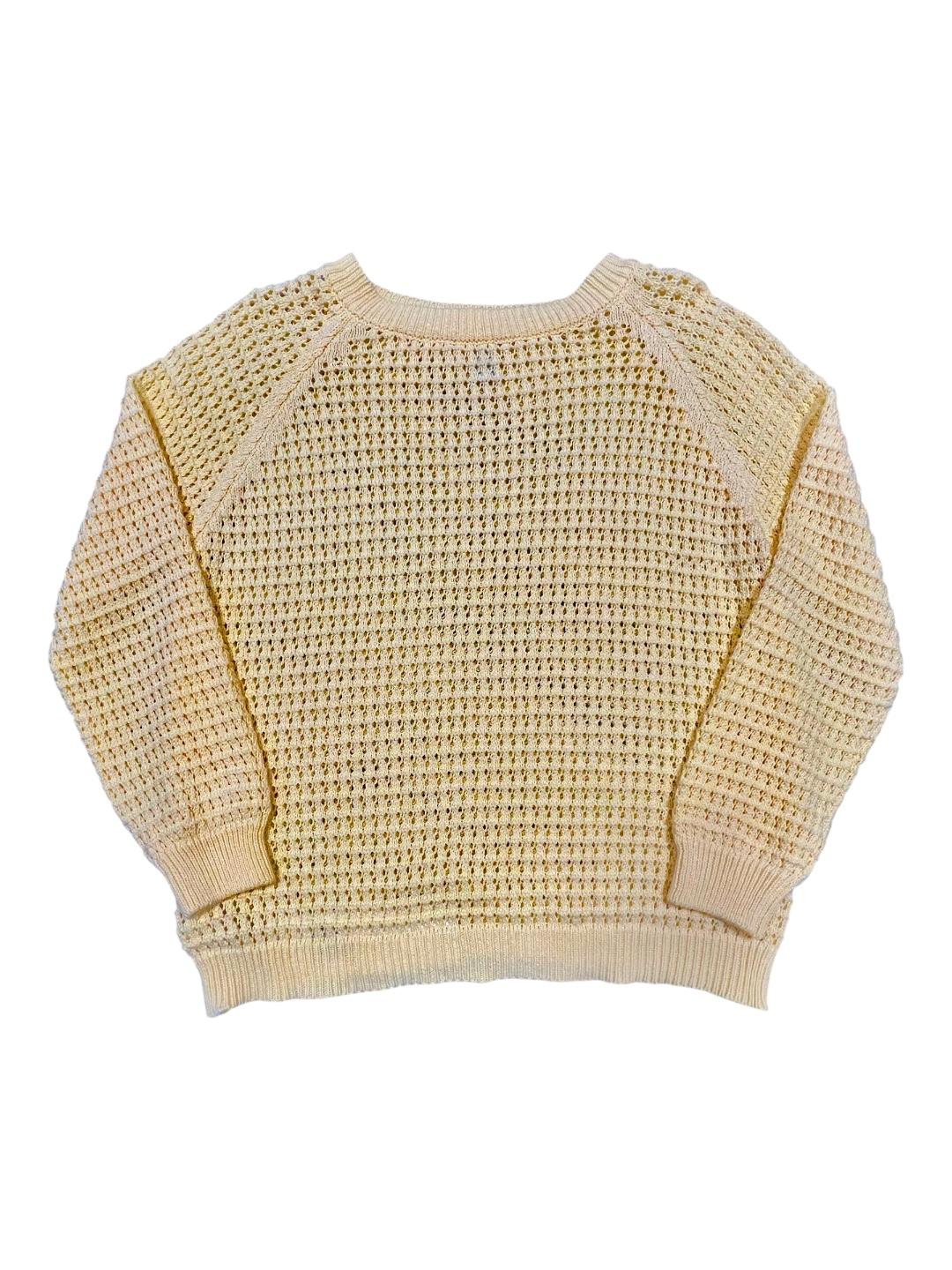 Maglioncino girocollo in cotone traforato V_8262