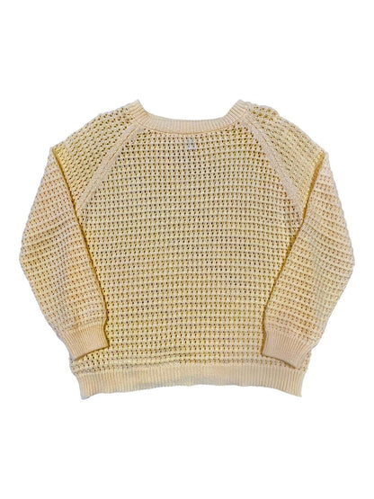 Maglioncino girocollo in cotone traforato V_8262