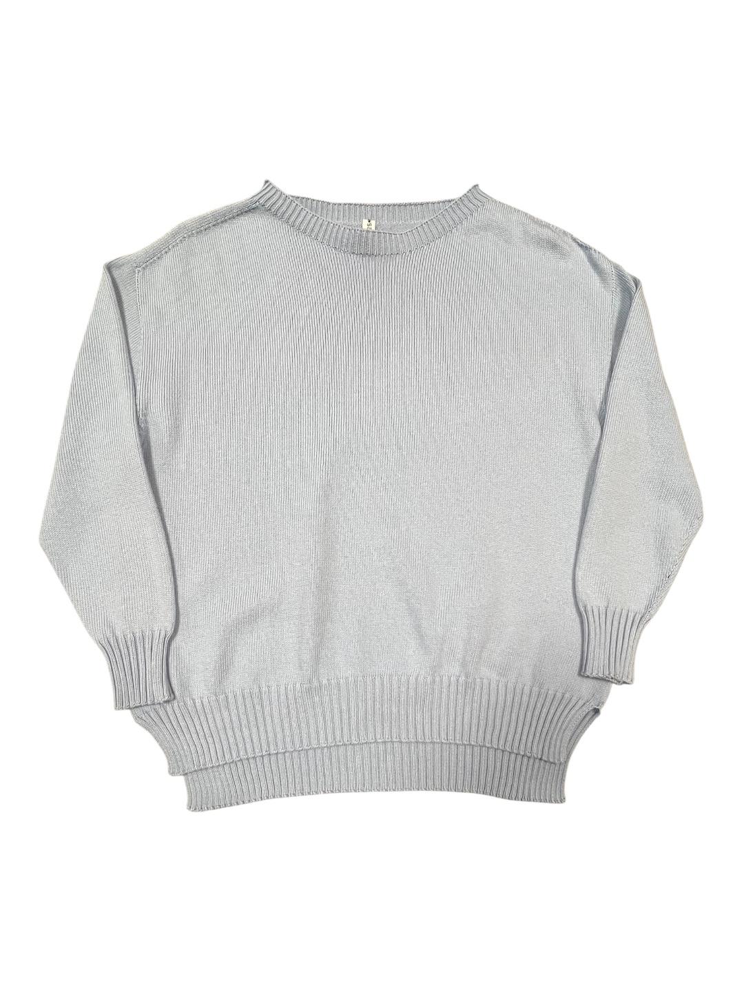 Maglione girocollo basic svasato V_8262