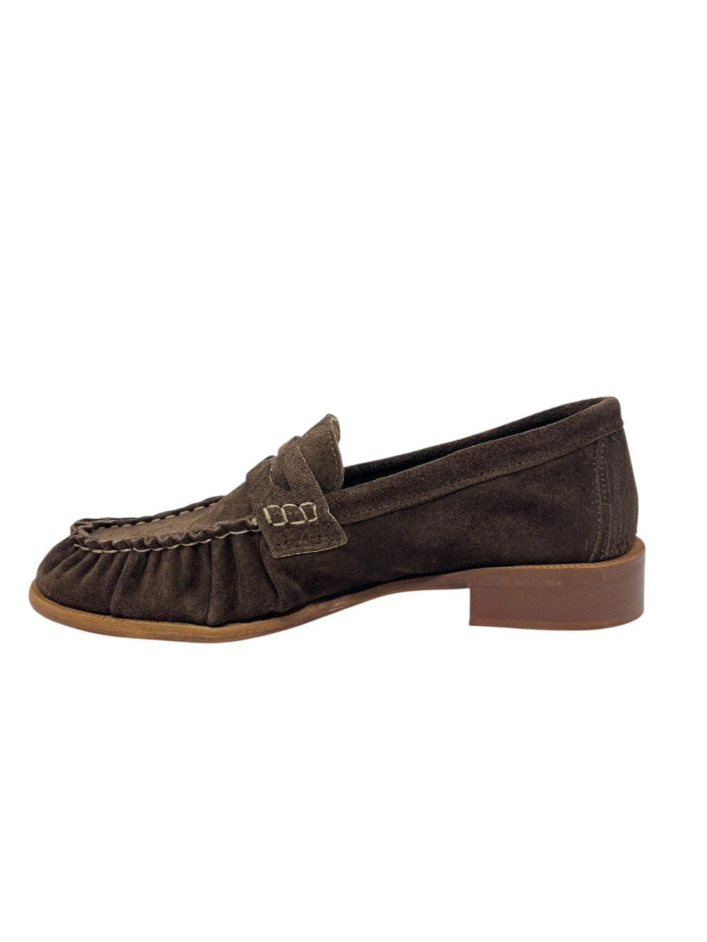 Mocassino in camoscio marrone V_128M