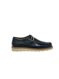 Mocassino con lacci in pelle nera V_NERA