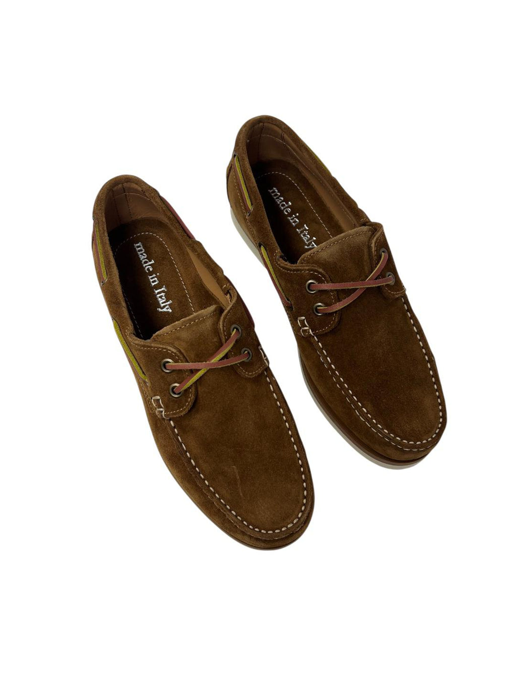 Mocassino con lacci in camoscio cammello V_CAMEL