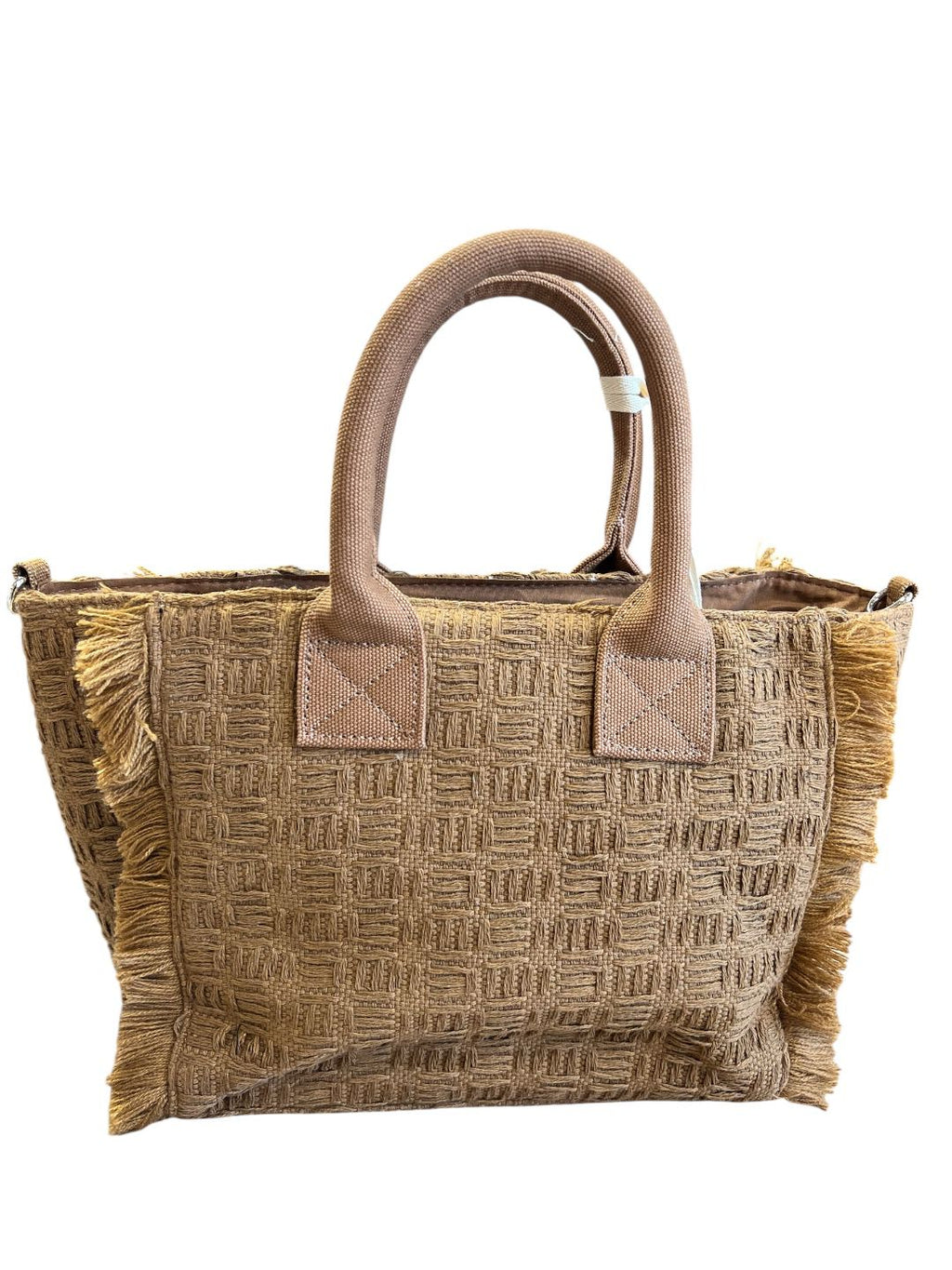 Gaelle Regular shopper moka ricamo con logo V_W0317M