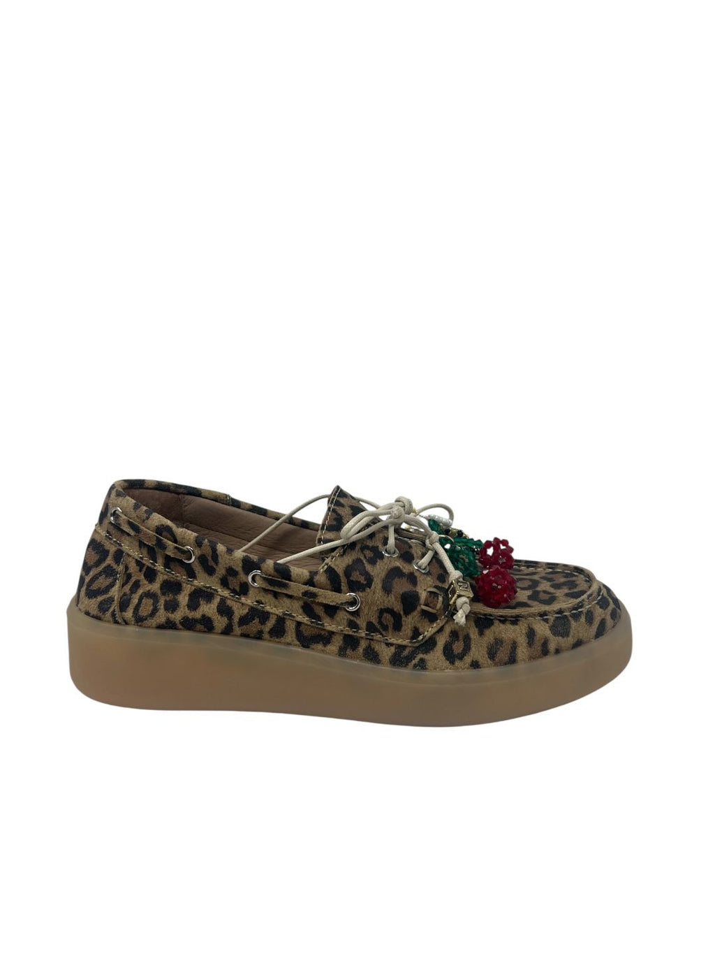 Mocassino leopardato con charms V_56ACC