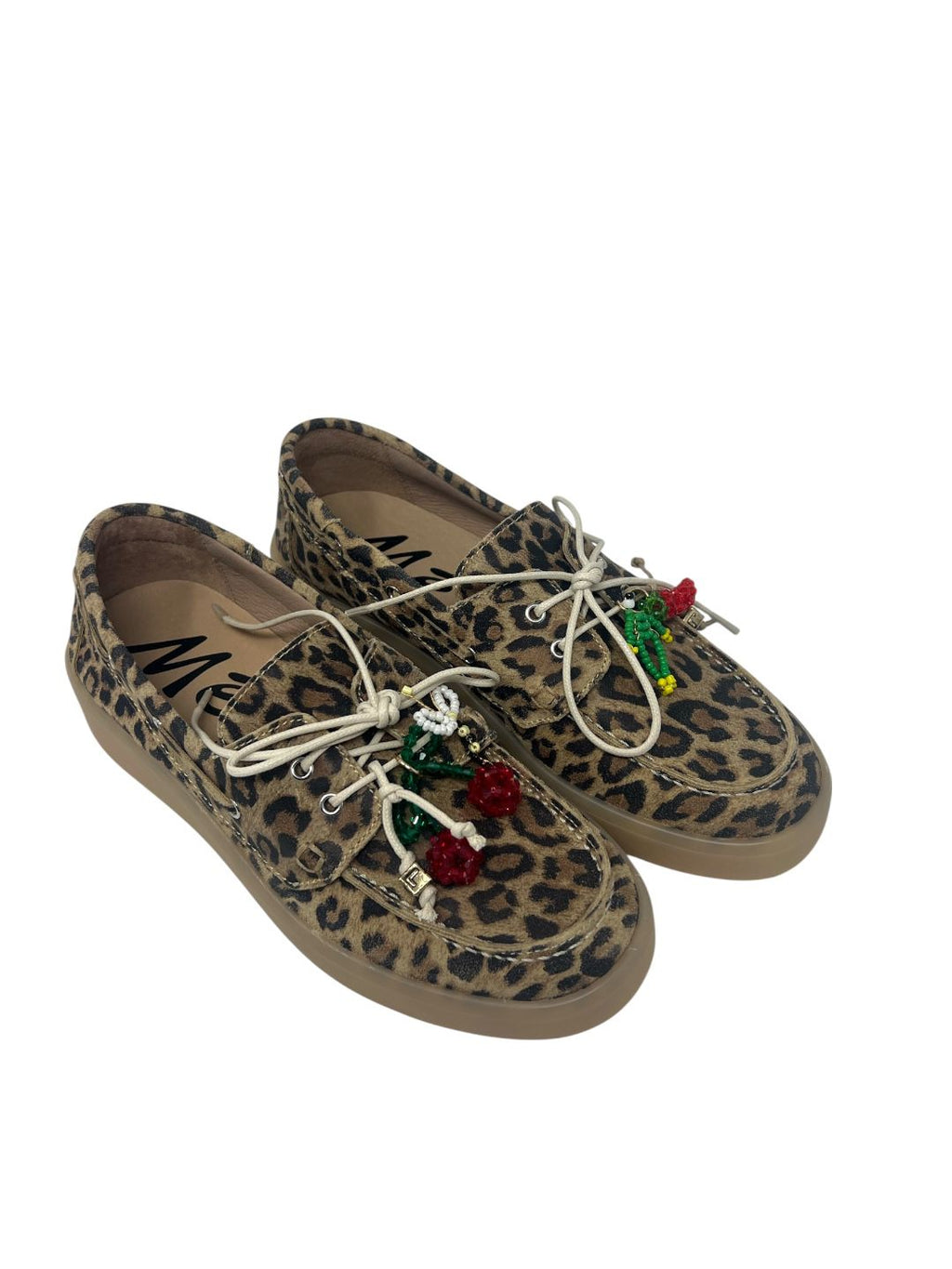 Mocassino leopardato con charms V_56ACC