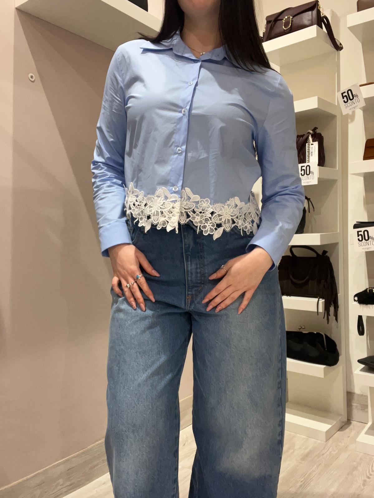 Camicia scatola celeste - V_32999