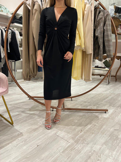 Abito con anello nero - V_12558N