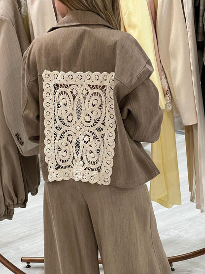 Giacchino con crochet safari - V_81736S