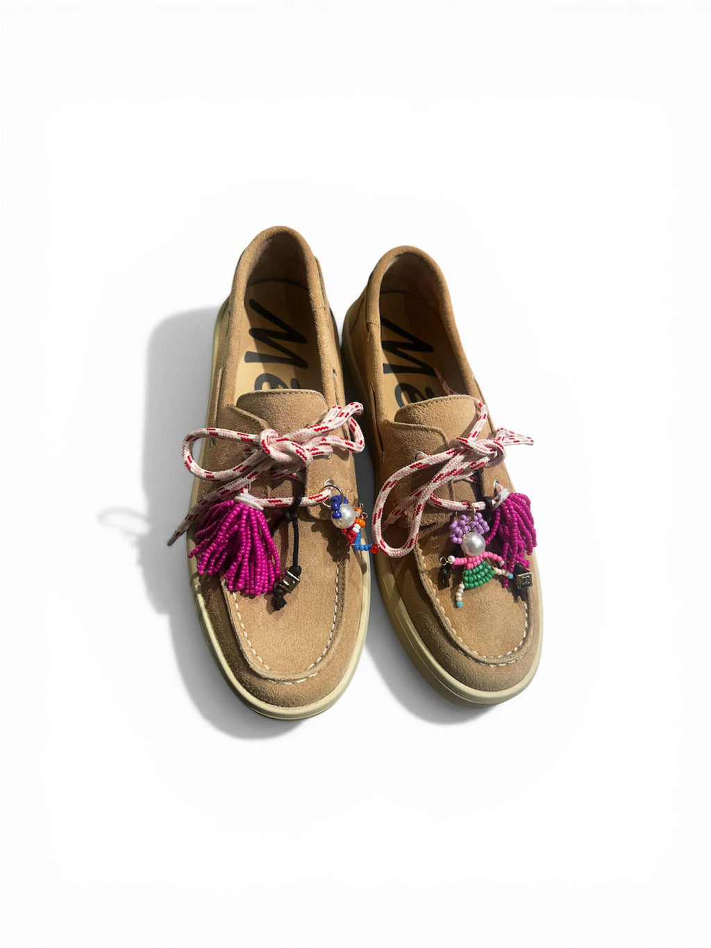 Mocassino camel con accessori V_56ACCS