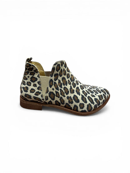 Stivaletto basso stampa leopardo V_201LEO