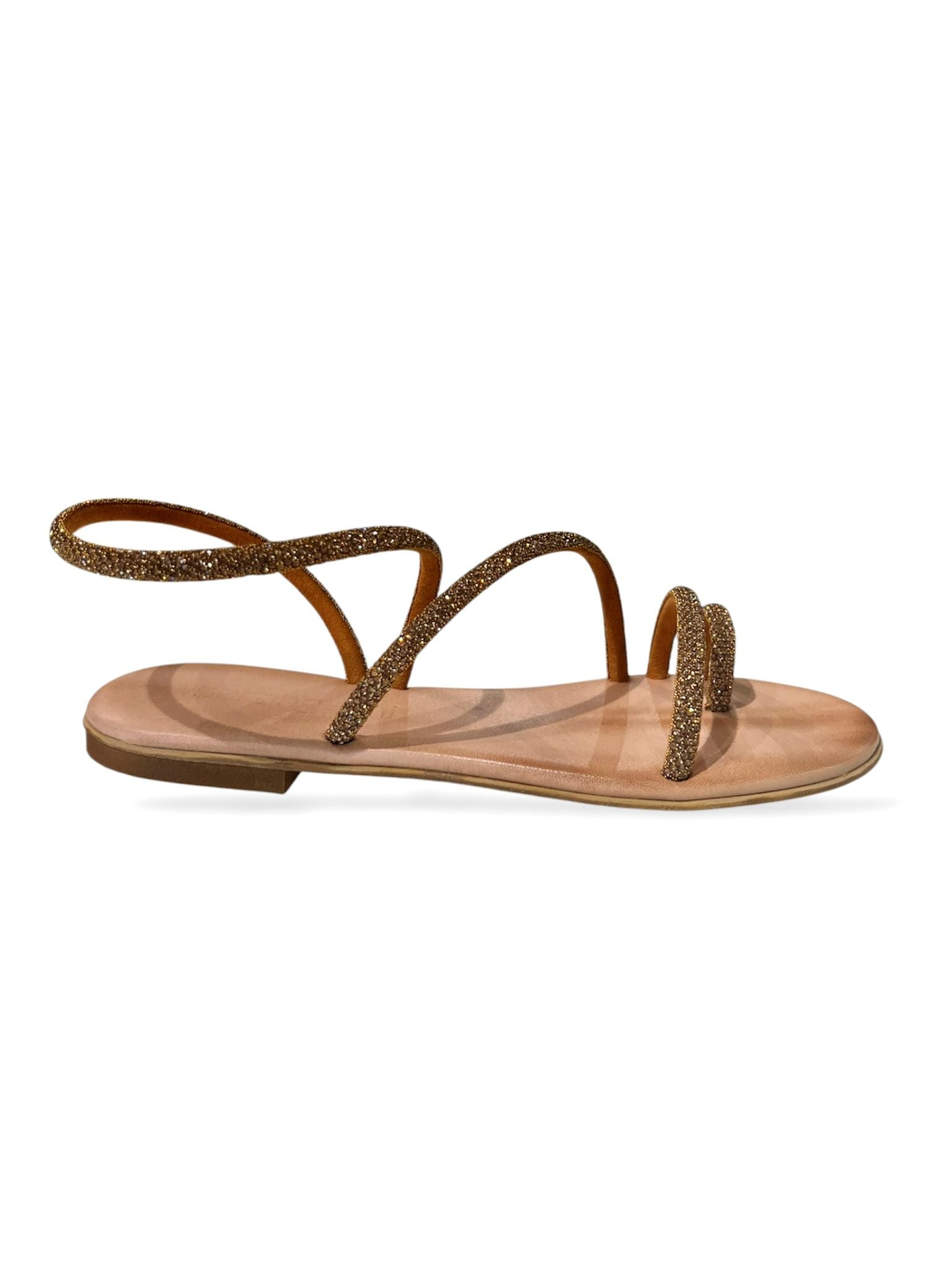 Sandalo infrapollice strass bronzo - V_ELISAB