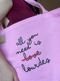 Borsa in tessuto con frasi V_BOR0TES