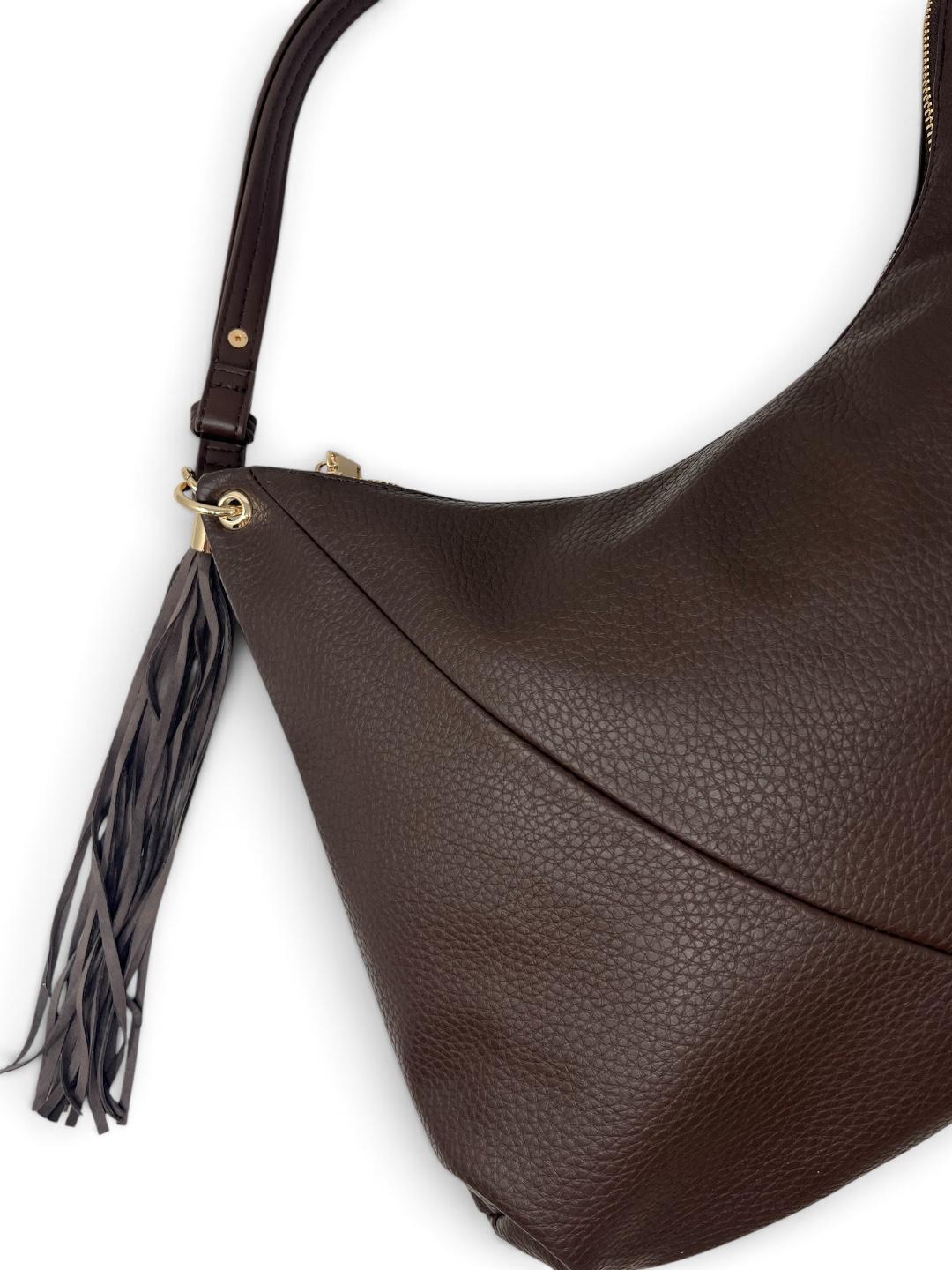 Borsa a sacca morbida marrone - V_BC1101