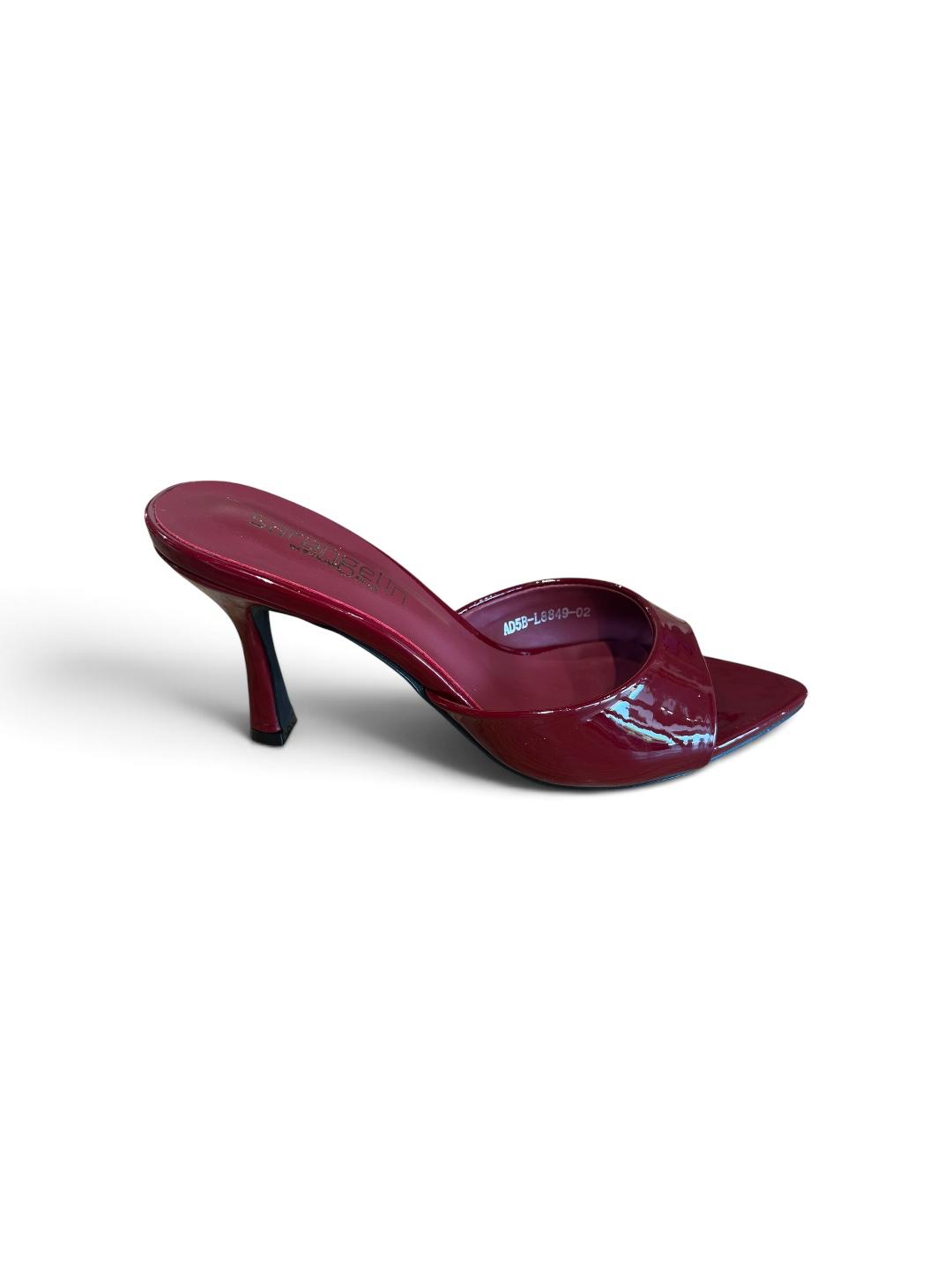 Ciabatte con tacco bordò - V_BORDO
