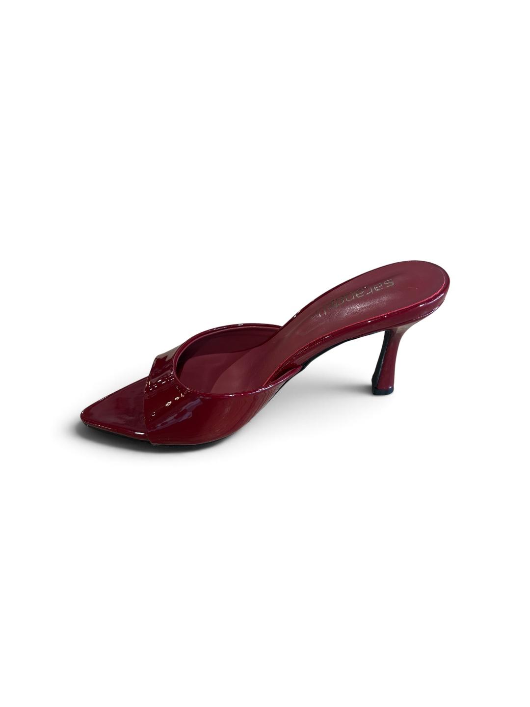 Ciabatte con tacco bordò - V_BORDO