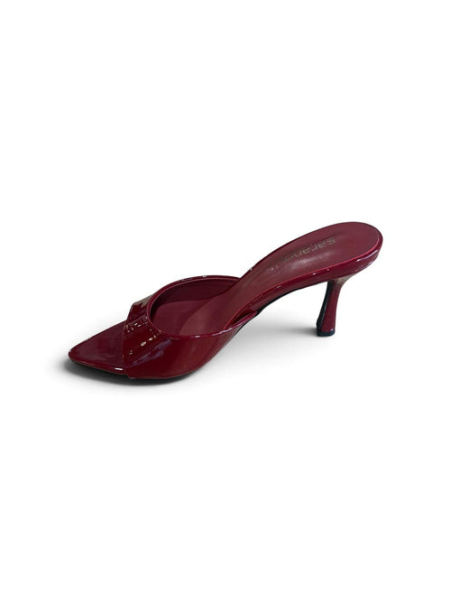 Ciabatte con tacco bordò - V_BORDO