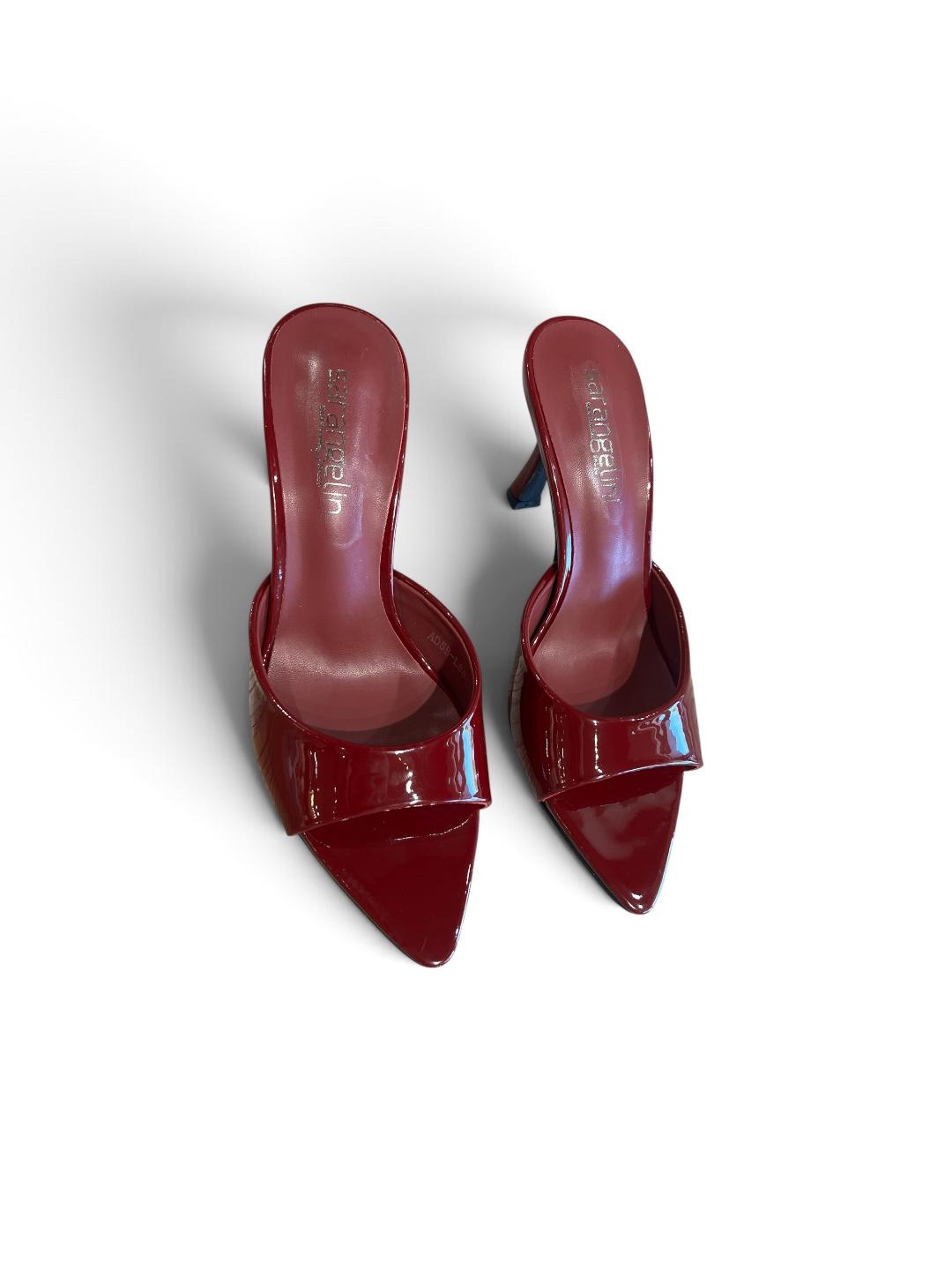Ciabatte con tacco bordò - V_BORDO