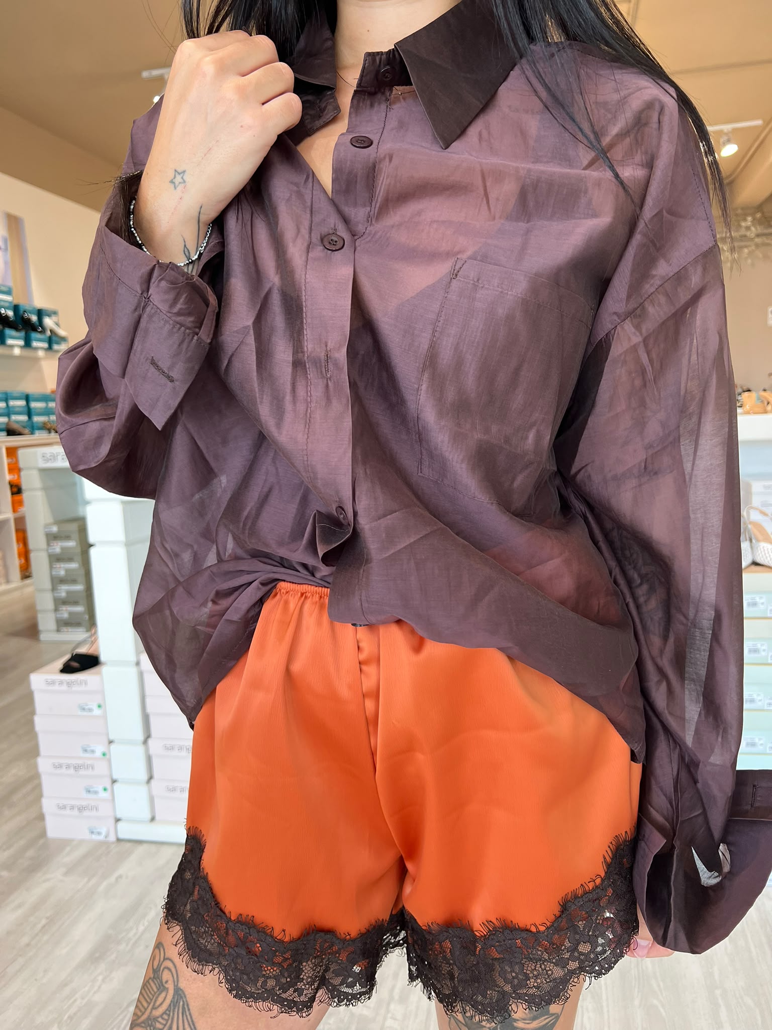 Camicia over in viscosa V_0011