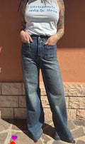 Jeans con tasche vita alta V_81106
