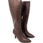 Stivale alto pelle marrone -A0807TM