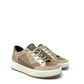 Sneaker zip laterale scamosciato velluto beige -6668711