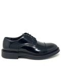 Scarpa elegante derby uomo nere con cucitura punta -909NE