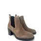 Stivale Valleverde tacco 5 cm camoscio tortora -47630T