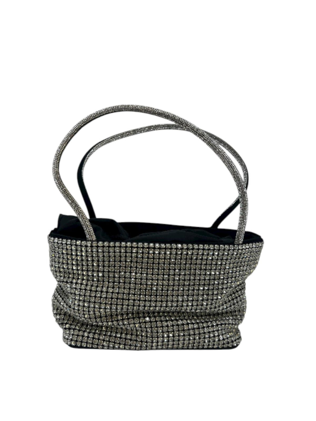 Mini bag in strass con manico morbido - 27250