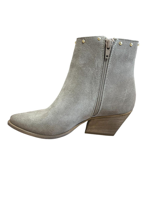 Texani camoscio mousse con frange t.7cm -033M