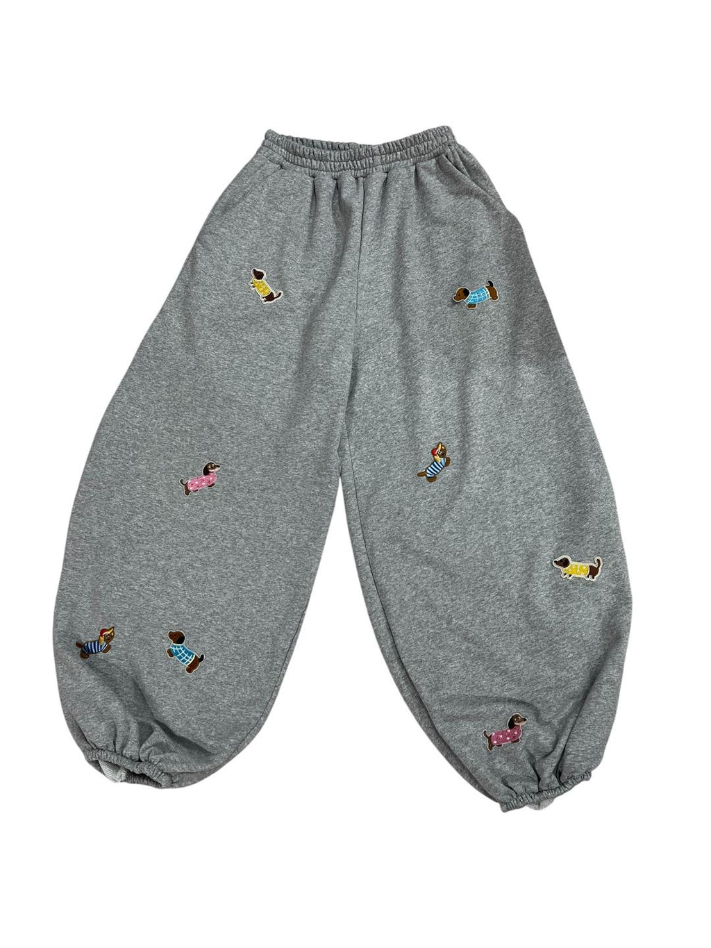 Pantalone baloon tuta con bassotti - V_60546