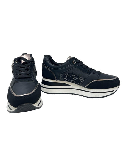 Sneakers con lacci a zip nero - V_Y266N