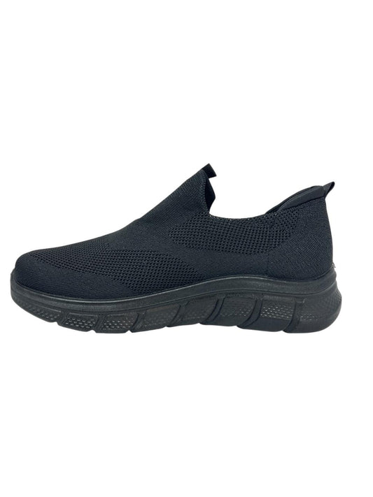 Slip-on nera in tessuto - V_0415N