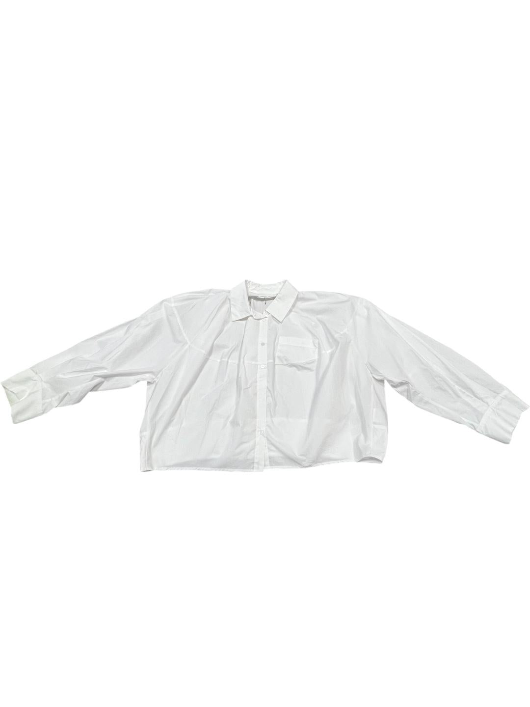 Camicia cropped cotone - V_2641