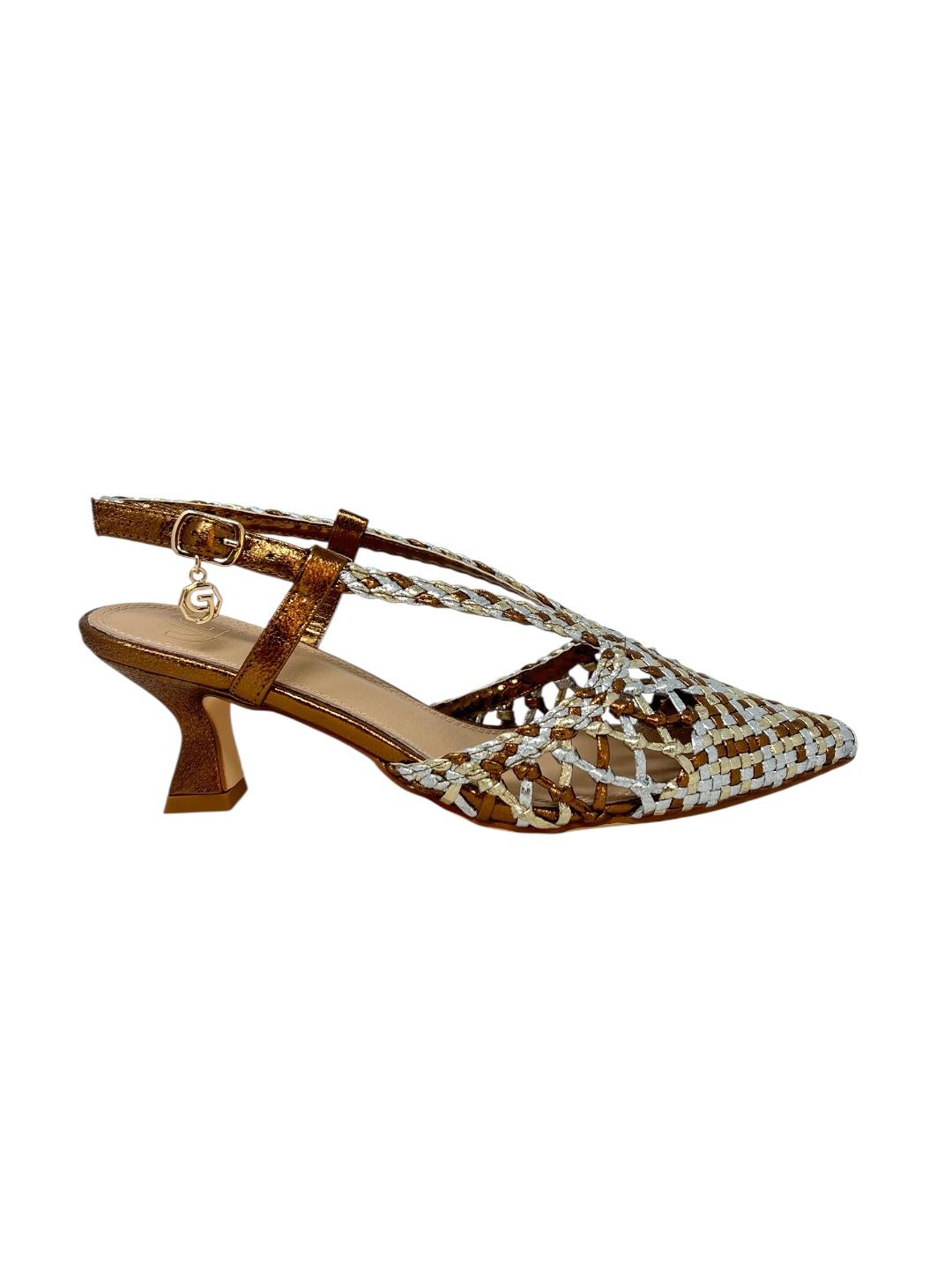 Slingback oro silver e bronzo - V_GK256