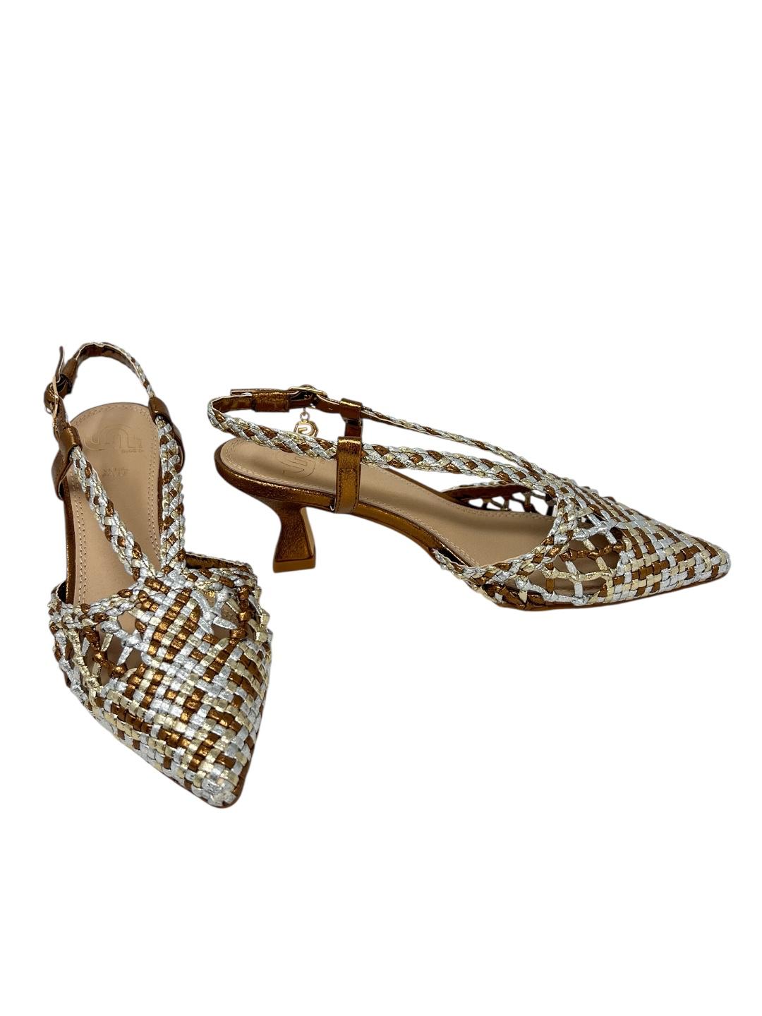 Slingback oro silver e bronzo - V_GK256