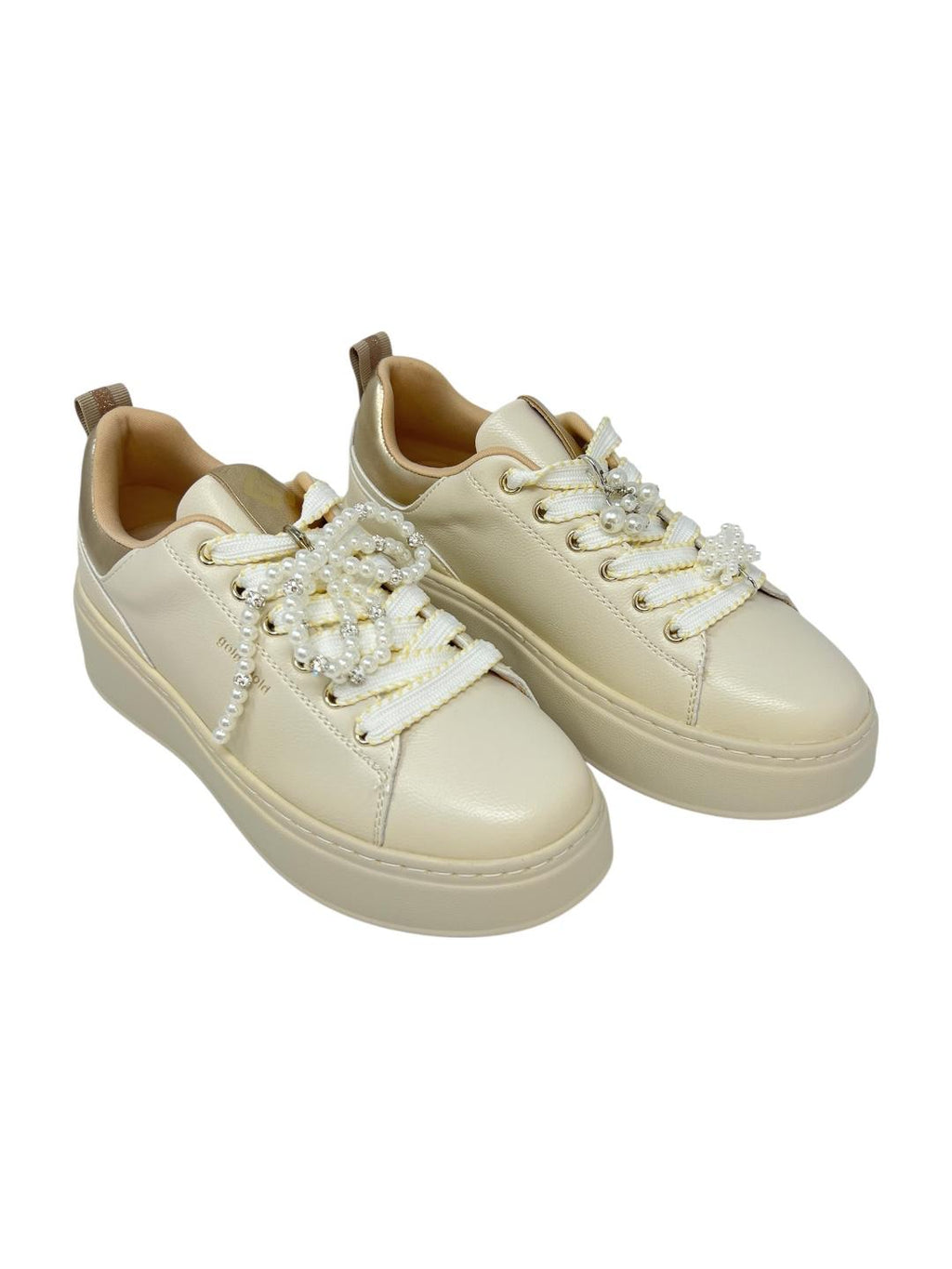 Sneakers con decorazioni perlate - V_GB1046