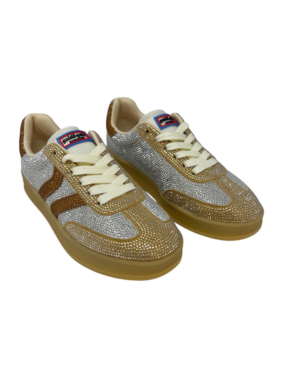 Sneakers brillantata oro/argento - V_GB1048