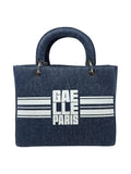 Gaelle Regular shoulder strap denim - V_W03112