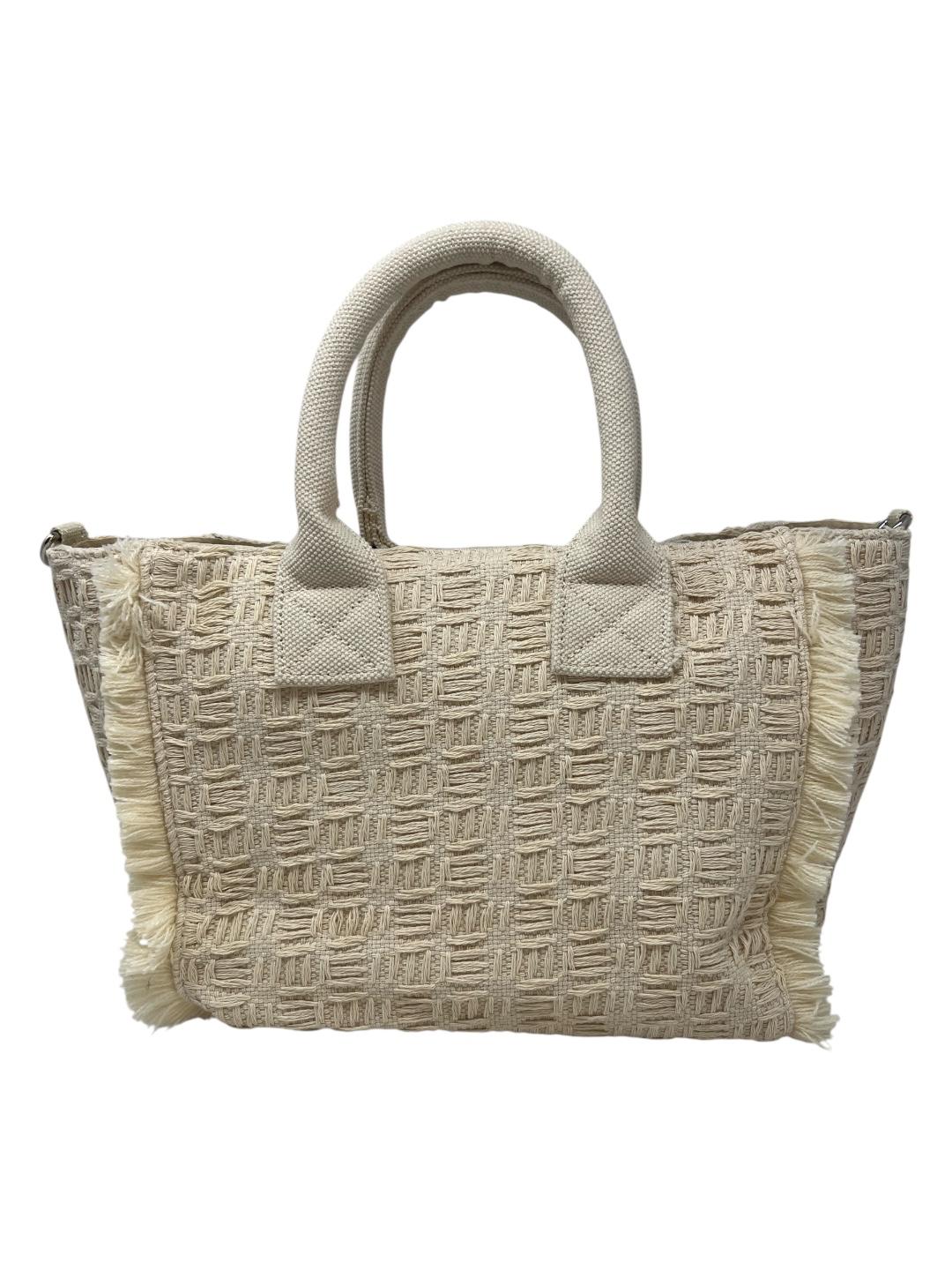 Gaelle Regular shopper ricamo logo Beige - V_W0317B