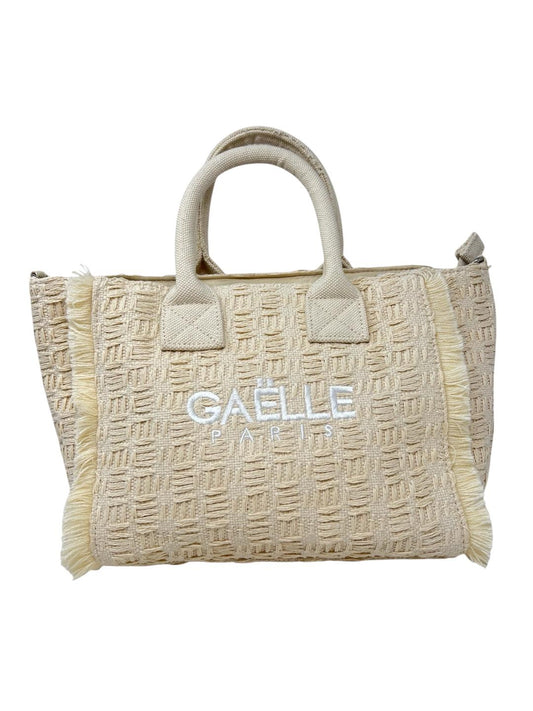 Gaelle Regular shopper ricamo logo Beige - V_W0317B
