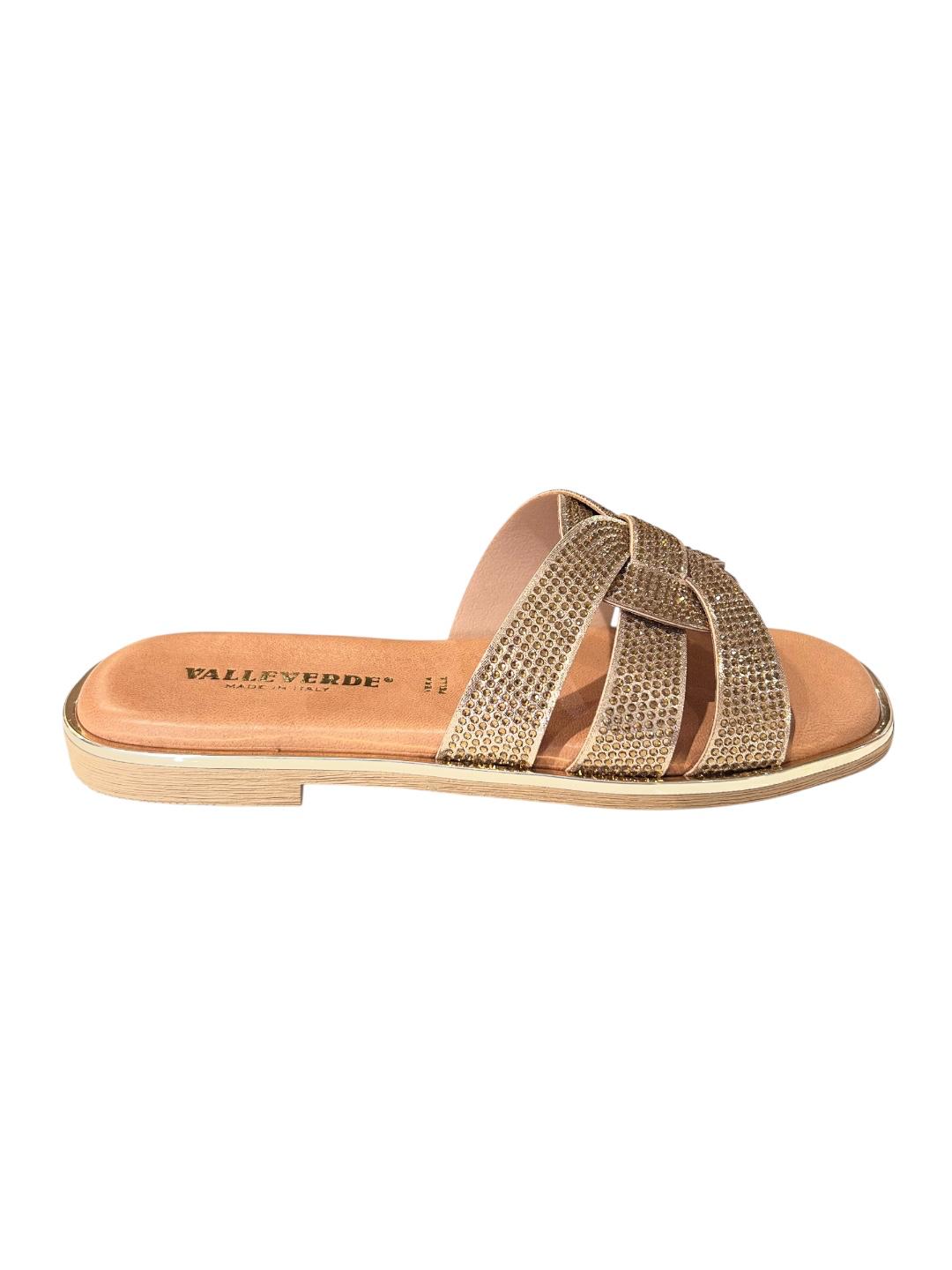 Sandalo a ciabatta bronzo - V_32032