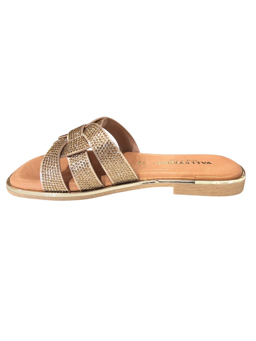 Sandalo a ciabatta bronzo - V_32032