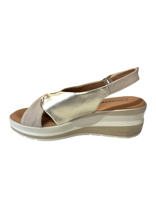 Sandalo con platform intrecciato Valleverde  V_VGI320W