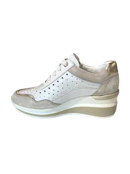 Sneaker in nappa con platform Valleverde V_VVCA153W