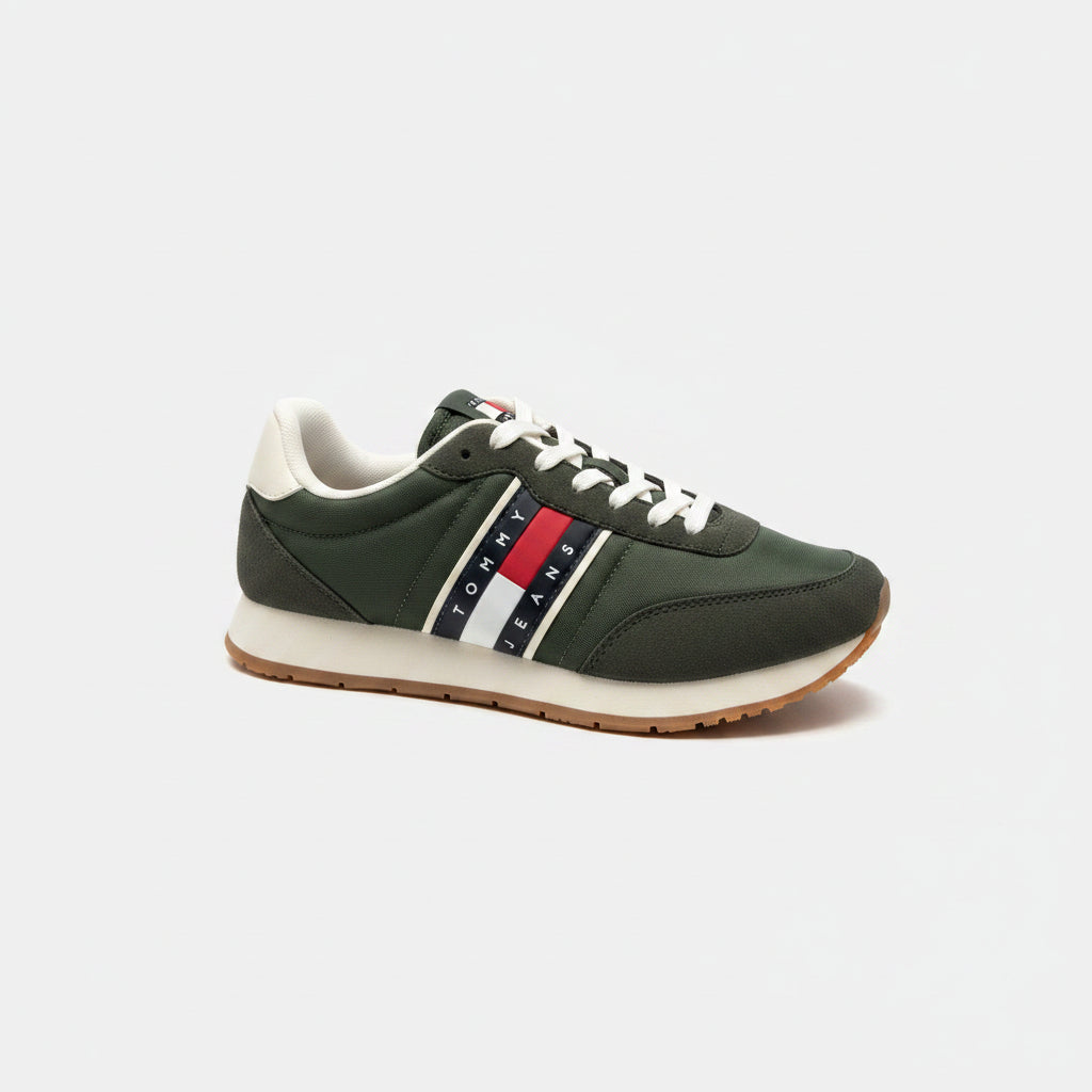 Sneakers in pelle con mix di texture Tommy Jeans